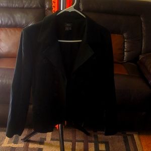 Women's Size 8 Navy Blue Button Up Blazer